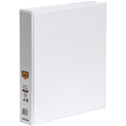 Marbig Clearview Insert Binder A4 2D Ring 38mm White