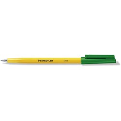 Staedtler 430 Stick Ballpoint Pen Fine 0.7mm Green