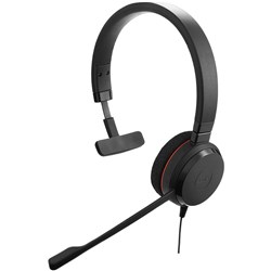 Jabra Evolve 20SE UC USB Wired Mono Headset Black