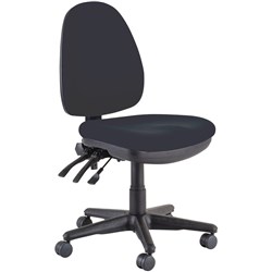 Buro Verve High Back Task Chair No Arms Black Fabric Seat And Back