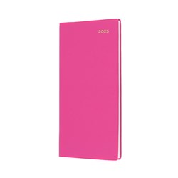 Collins Belmont Colours Diary B6/7 Slimline Week To View Pink