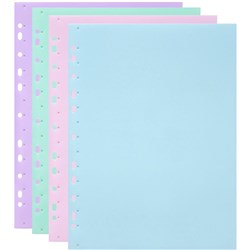 Marbig Soft Touch Binder Display Book A4 10 Pocket Pastel Assorted Box Of 24