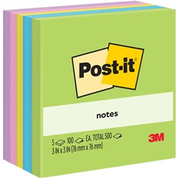 Post-it 654-5UC Notes 76 x 76mm Floral Fantasy Pack of 5