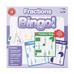 Learning Can Be Fun Fractions Bingo