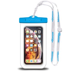 Seawag Elementproof Waterproof Phone Case Universal Fit Up To 6.9 Inch White And Blue