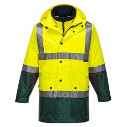 Portwest Eyre Hi-Vis 4-in-1 Contrast Jacket 5XL Yellow And Green