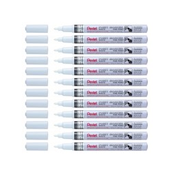Pentel Paint Marker Fine Bullet 2.9mm White Box Of 12