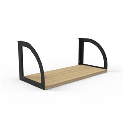Rapidline Infinity Screen Hung Shelf 600W x 270D x 250mmH Oak