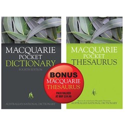 Macquarie Dictionary Pocket Thesaurus Value Pack