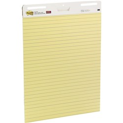 Post-It 561 Easel Pad Self Stick 635 x 762mm Lined Yellow