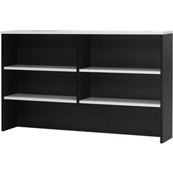 Logan Desk Hutch 1500W x 315D x 1075mmH White And Ironstone