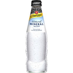 Schweppes Natural Mineral Water Bottle 300ml Pack of 24