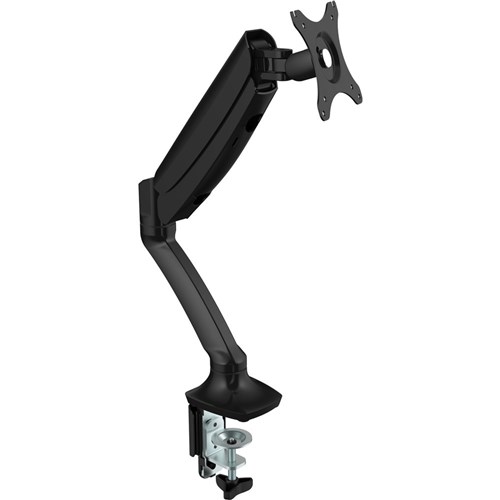 Office Furniture Rapidline Executive Gas Spring Single Monitor Arm Black Adelaide Stationers
